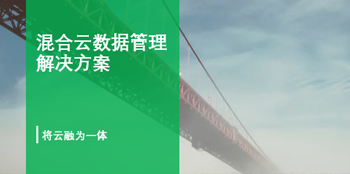 《混合云数据管理解决方案》<br />
统一管理资产·数据价值发挥极致
